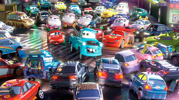 Cars tokyo shop drift pixar